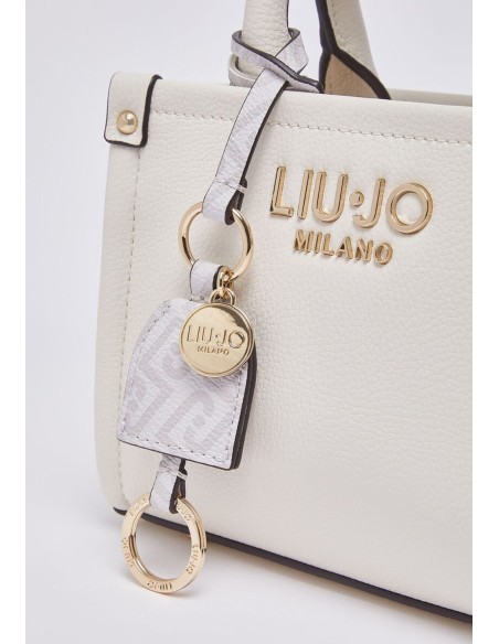 Borsa mini Liu Jo con maxi logo e charm