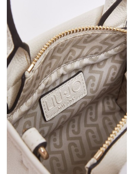 Borsa mini Liu Jo con maxi logo e charm