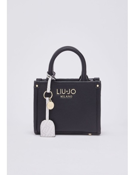 Borsa mini Liu Jo con maxi logo e charm
