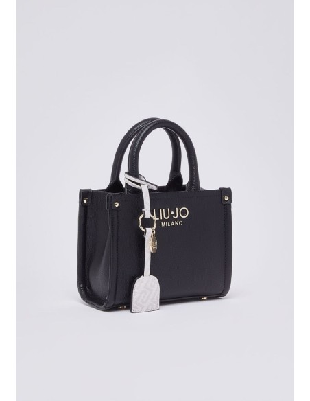 Borsa mini Liu Jo con maxi logo e charm