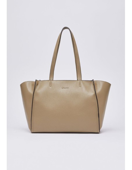 Borsa tote grande Liu Jo bottalata con logo LJ