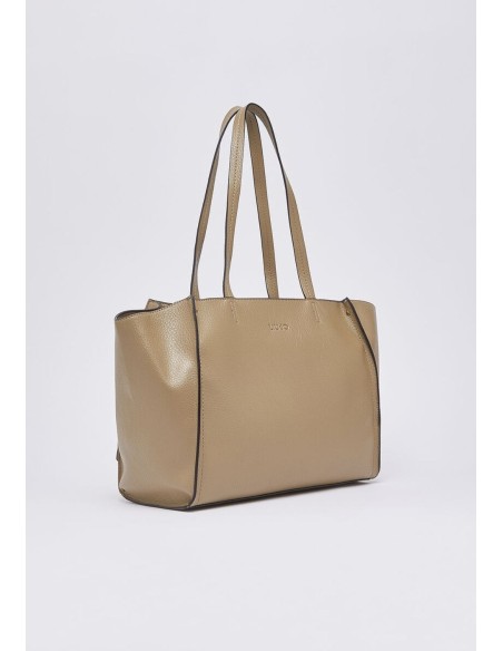Borsa tote grande Liu Jo bottalata con logo LJ