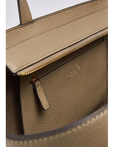 Borsa tote grande Liu Jo bottalata con logo LJ