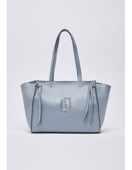 Borsa tote grande Liu Jo bottalata con logo LJ