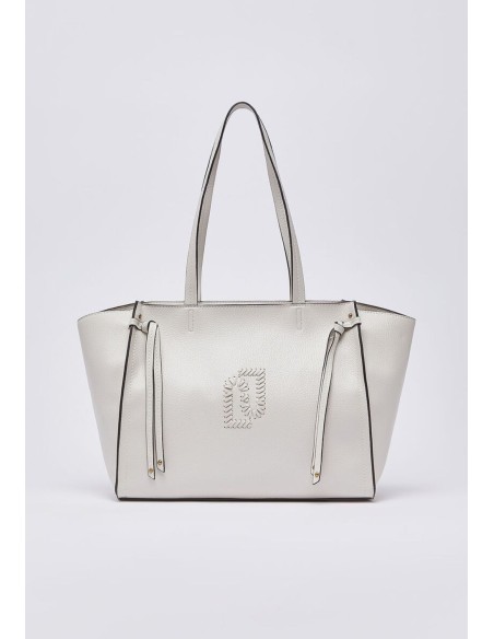 Borsa tote grande Liu Jo bottalata con logo LJ