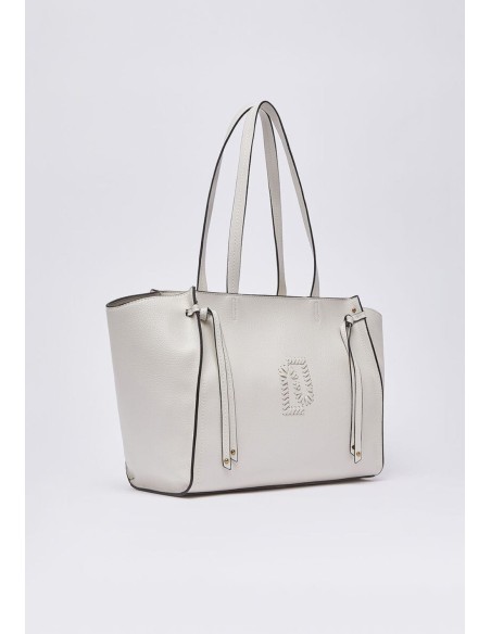 Borsa tote grande Liu Jo bottalata con logo LJ