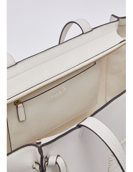 Borsa tote grande Liu Jo bottalata con logo LJ