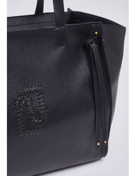 Borsa tote grande Liu Jo bottalata con logo LJ