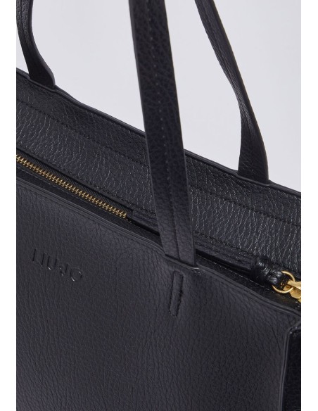 Borsa tote grande Liu Jo bottalata con logo LJ