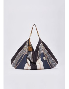 Borsa foulard media in raso stampato