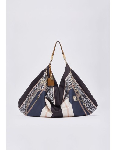 Borsa foulard media in raso stampato