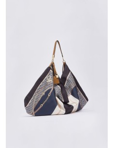 Borsa foulard media in raso stampato 2