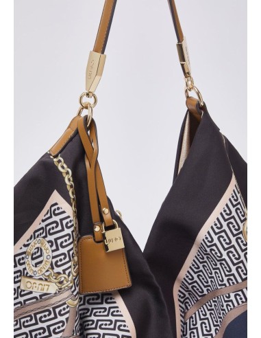 Borsa foulard media in raso stampato