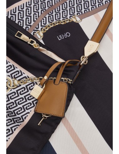 Borsa foulard media in raso stampato