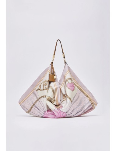 Borsa foulard media in raso stampato