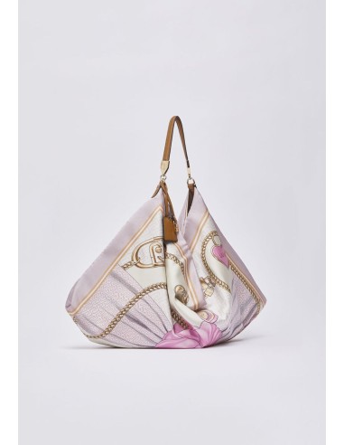Borsa foulard media in raso stampato