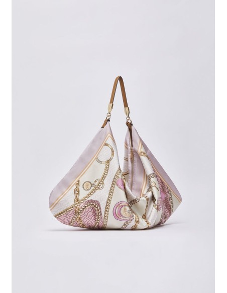 Borsa foulard media in raso stampato