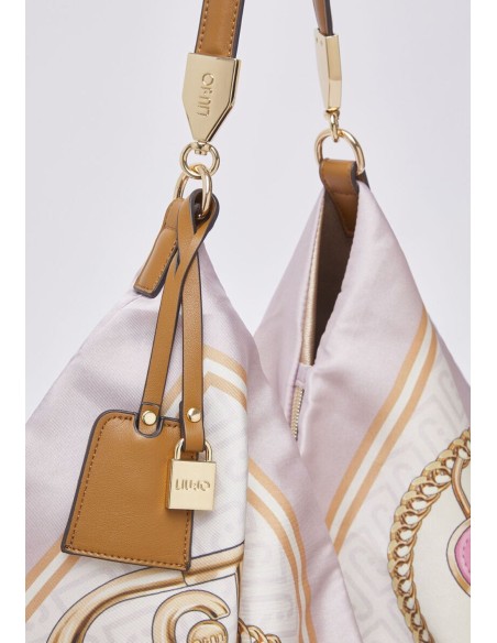 Borsa foulard media in raso stampato