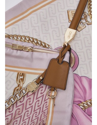 Borsa foulard media in raso stampato