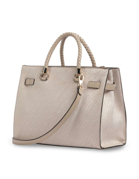 Borsa satchel Liu Jo monogram camoscio