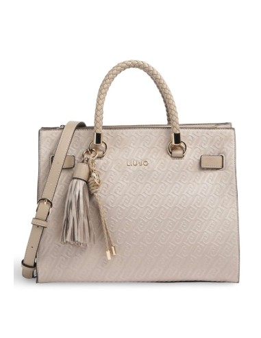 Borsa satchel Liu Jo monogram camoscio
