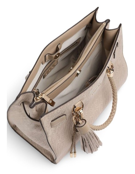 Borsa satchel Liu Jo monogram camoscio