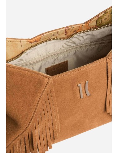 Tracolla Free Spirit in pelle scamosciata con frange