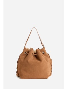 Borsa secchiello Free Spirit in pelle scamosciata 2