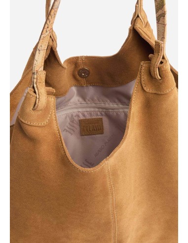 Borsa sottospalla Tribal Leather pelle scamosciata