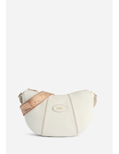 Tracolla mezzaluna Rodeo Leather avorio