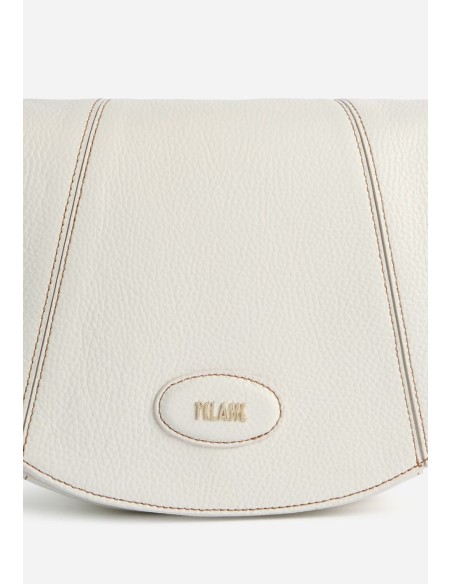 Tracolla con patta Rodeo Leather avorio