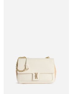 Bay Lock Bag tracolla nera saffiano Geo Classic