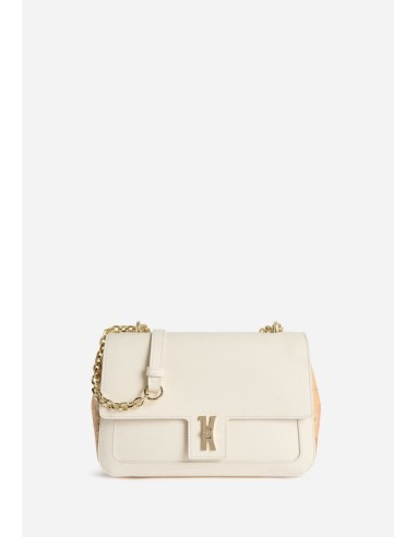 Bay Lock Bag tracolla nera saffiano Geo Classic