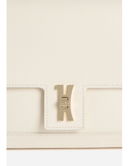 Bay Lock Bag tracolla nera saffiano Geo Classic