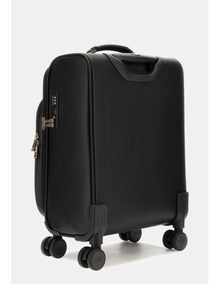 Trolley Norom saffiano con TSA e tasca frontale