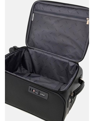 Trolley Norom saffiano con TSA e tasca frontale