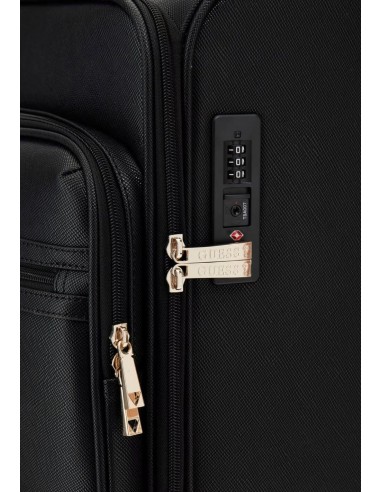 Trolley Norom saffiano con TSA e tasca frontale