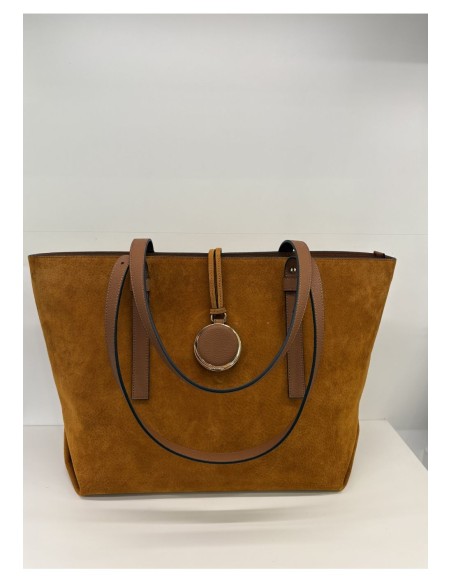 Shopper Cromia Lucy in pelle scamosciata