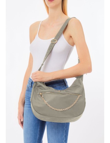 Liu Jo Borsa a Spalla Sportiva in Nylon con Catena Achala