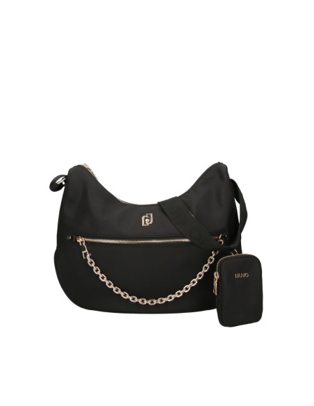 Liu Jo Borsa a Spalla Sportiva in Nylon con Catena Achala