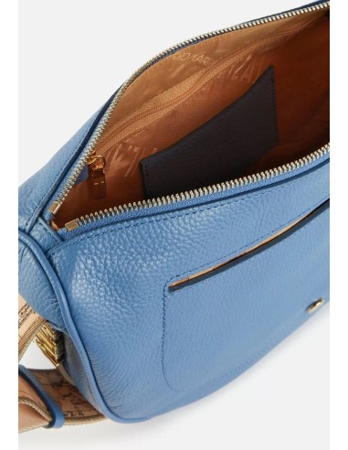 Alviero Martini Prima Classe Chic Soul Tracolla a Mezzaluna in Pelle Granata