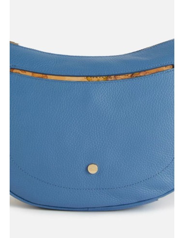 Alviero Martini Prima Classe Chic Soul Tracolla a Mezzaluna in Pelle Granata