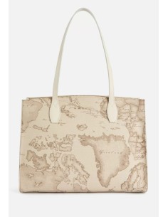 Alviero Martini Prima Classe Sand Safari Geo Borsa Shopping – Rafia Naturale 2
