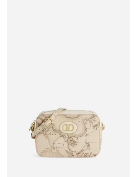 Alviero Martini Prima Classe Sand Safari Geo Tracollina Reporter – Eleganza Natural Chic