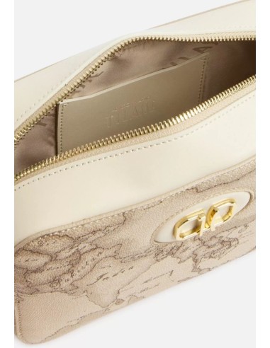 Alviero Martini Prima Classe Sand Safari Geo Tracollina Reporter – Eleganza Natural Chic