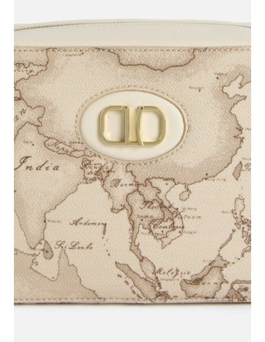 Alviero Martini Prima Classe Sand Safari Geo Tracollina Reporter – Eleganza Natural Chic