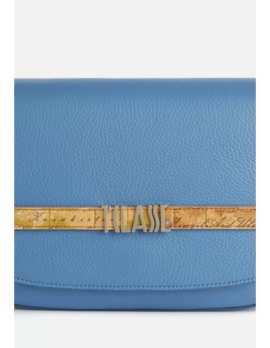 Alviero Martini Prima Classe Chic Soul Tracolla con Patta in Pelle Granata Colore NERO