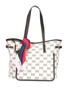 Shopping bag Liu Jo bianca con foulard 2